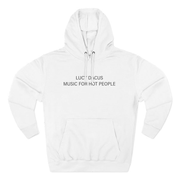 Lucy Dacus Music For Hot People Three-Panel Fleece Hoodie